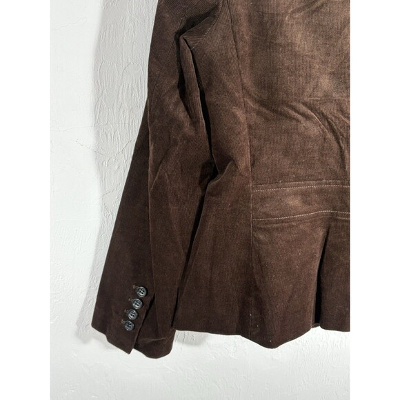 Talbots Woman’s Petite Sz 10P Corduroy Brown Jacket, Lined 3 Buttons, Pockets - Picture 6 of 9